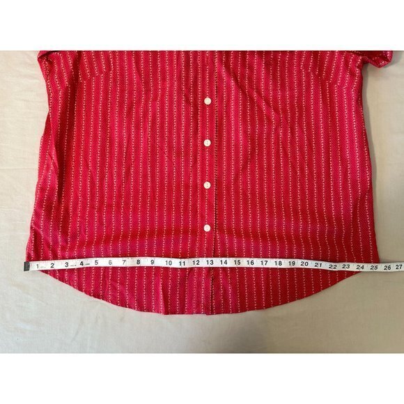 Ralph‎ Lauren Red Collared Long Sleeved Polka Dot Button Down Shirt 1X - Picture 7 of 10